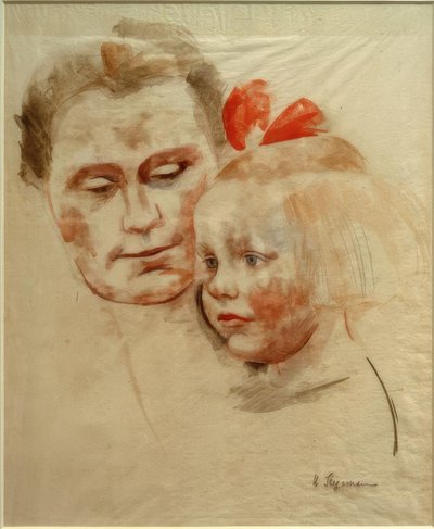 子供を持つ母（アンナとケイトヴェルナー） 作： Heinrich Stegemann