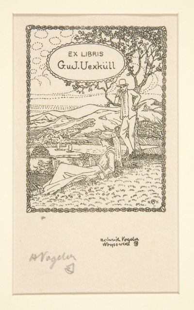 ブックプレート 作： Heinrich Vogeler