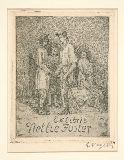 ブックプレート 作： Heinrich Vogeler