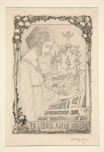 ブックプレート 作： Heinrich Vogeler