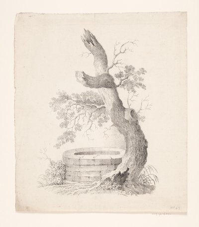 井戸のそばの古い木 作： Heinrich Wenzler