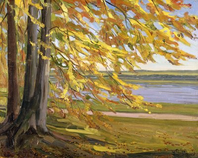 シュタンベルク湖; Starnberger See、1911 作： Heinrich Wilhelm Truebner