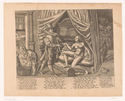 女性を貞操帯に閉じ込める男性の寓話 作： Heinrich Wirich