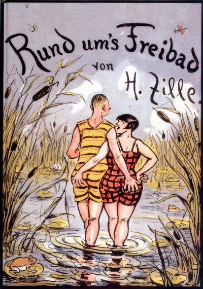 H.Zille、Rund um&39;s Freibad - Titelbild 作： Heinrich Zille