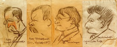 4つのポートレイト 作： Heinrich Zille
