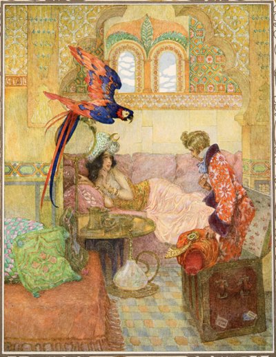 ハンス・クリスチャン・アンデルセンのパブ、テイルズのフライング・トランク。 1911 作： Heinrich and Urban Lefler