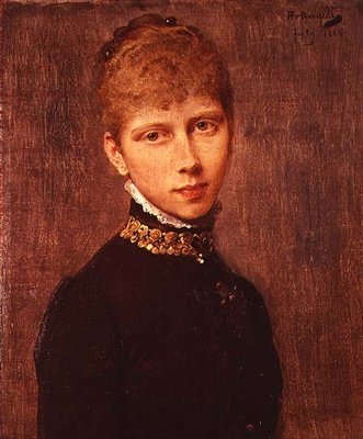 プロイセンのヴィクトリア王女（1840-1901）の肖像 作： Heinrich von Angeli