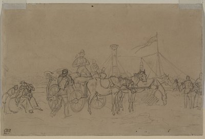 ライン汽船の乗客 (裏面) 作： Heinrich von Mayr