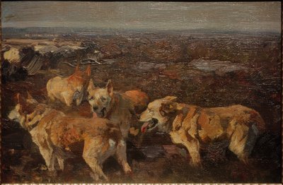 犬 作： Heinrich von Zügel