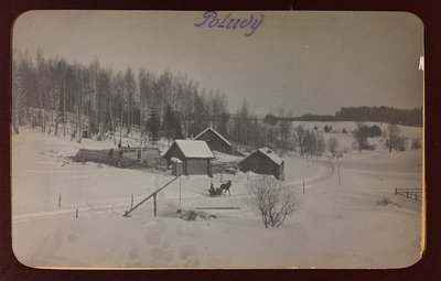 第一次世界大戦：「1914年から1916年にかけてのドイツ軍侵攻時のウクライナ。雪のある風景（モノクロ写真 作： Heldenfriedhof Dsessentniki (attr. to)