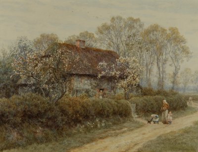 フレッシュウォーター・ゲートのコテージ 作： Helen Allingham