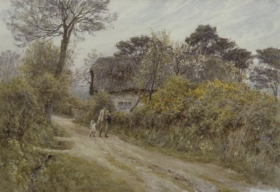 ワイト島のコテージ 作： Helen Allingham