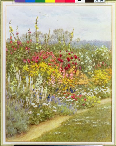 草本のボーダー 作： Helen Allingham