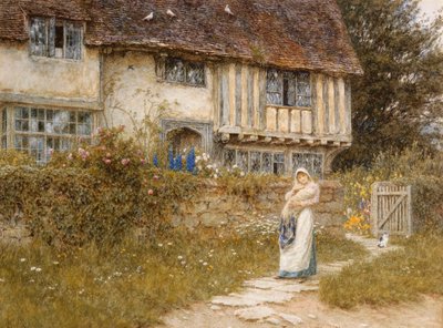 ケント州スマーデン、オールドチャーチゲートファームのそば 作： Helen Allingham