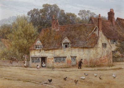 古いコテージによって 作： Helen Allingham