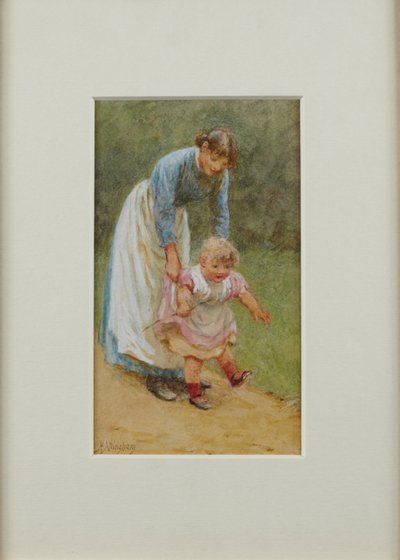 ナースとヘンリー、1884 作： Helen Allingham