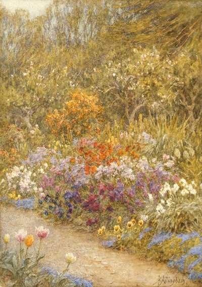 家庭菜園では、ファリンフォード（紙にトイレ） 作： Helen Allingham
