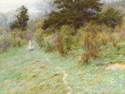 サリーヒースのプリムローズ（紙のトイレ） 作： Helen Allingham
