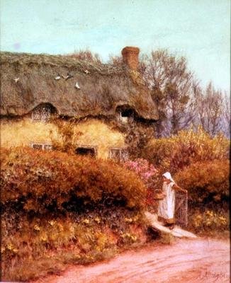ザ・コテージ・ゲート 作： Helen Allingham