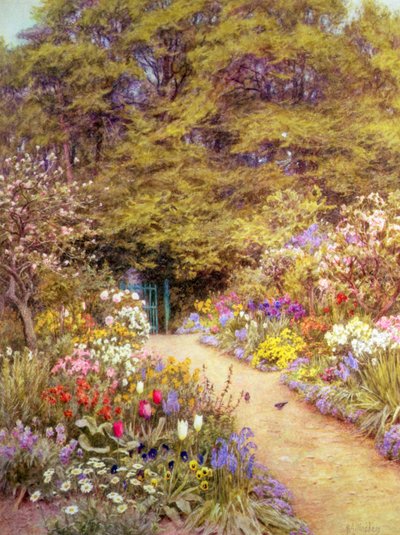 The Kitchen Garden, Farringford 作： Helen Allingham