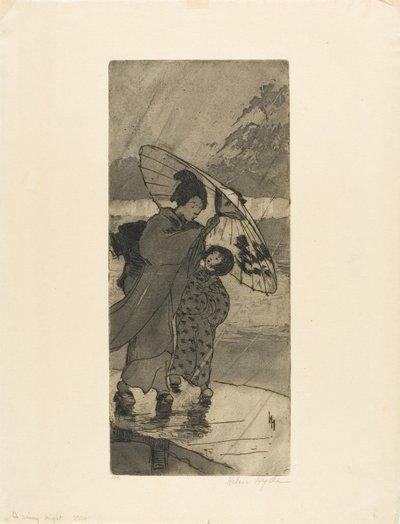 雨の夜 作： Helen Hyde