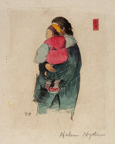 母と子 作： Helen Hyde