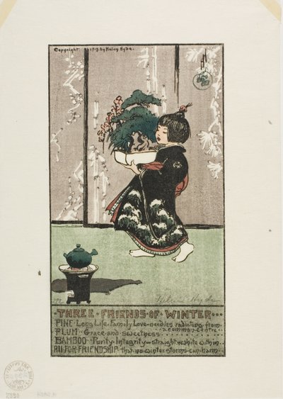 冬の三友 作： Helen Hyde