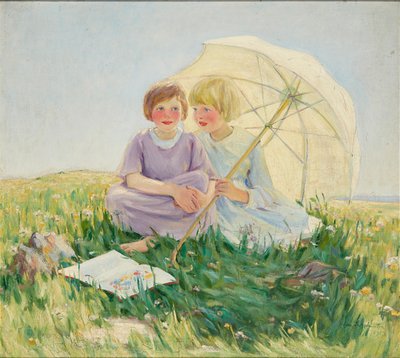 日傘（キャンバスに油彩） 作： Helen S. Johnston