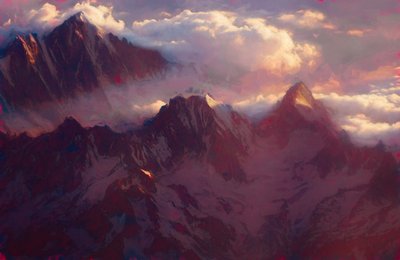 アルパインの夜明け、2019年 作： Helen White