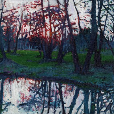 牧草地の最後の輝き、2009年、 作： Helen White