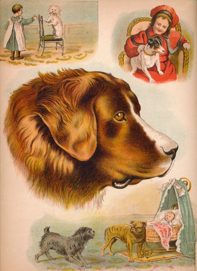 犬、c1900 作： Helena J. Maguire