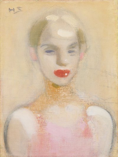 サーカスの少女、1916年。 作： Helene Schjerfbeck
