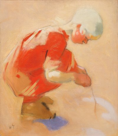 砂の上の少女、1912年。 作： Helene Schjerfbeck