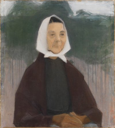 おばあちゃん、1907年。 作： Helene Schjerfbeck