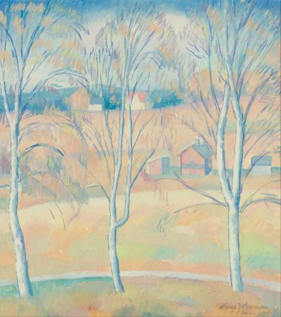 春の風景 Halsingland 作： Helge Johansson
