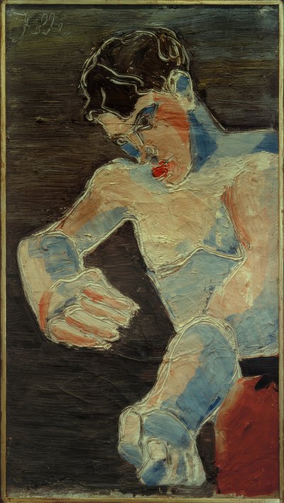 自画像（ヤングボクサー） 作： Helmut Kolle