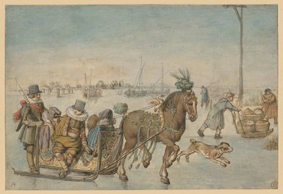 氷上の馬そり 作： Hendrick Avercamp