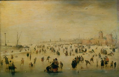 スケートシーン 作： Hendrick Avercamp