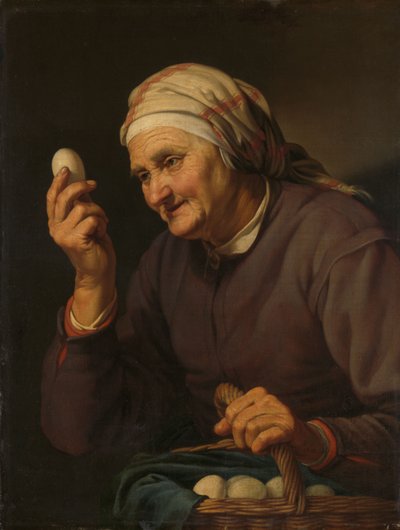 卵を売る老婆 作： Hendrick Bloemaert