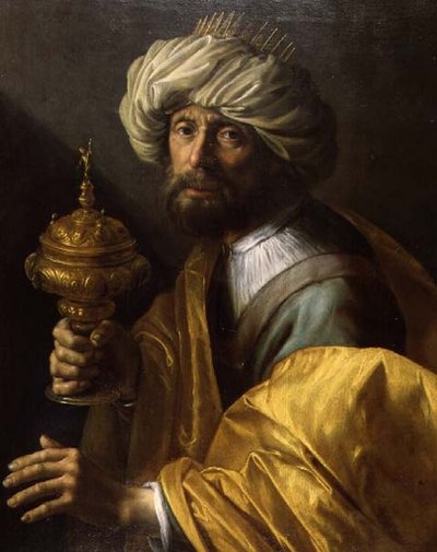 カスパーに扮した紳士の肖像 作： Hendrick Bloemaert