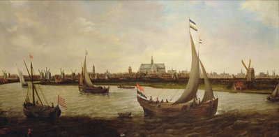 北から見たハールレム (キャンバスに油彩) 作： Hendrick Cornelisz. Vroom