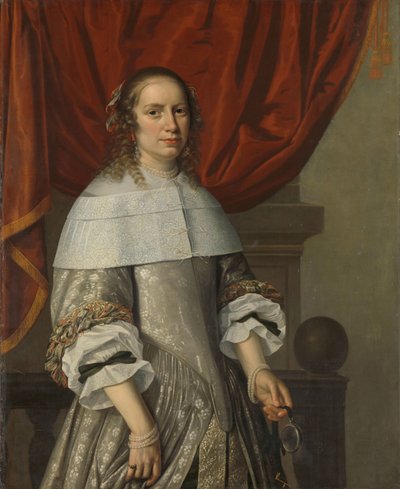 女性の肖像 作： Hendrick Cornelisz van Vliet (attributed to)