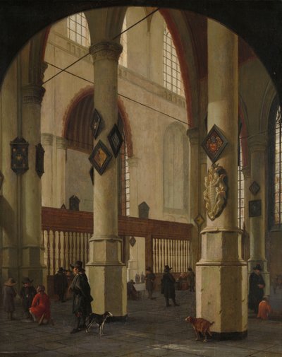 デルフトの旧教会の眺め 作： Hendrick Cornelisz van Vliet