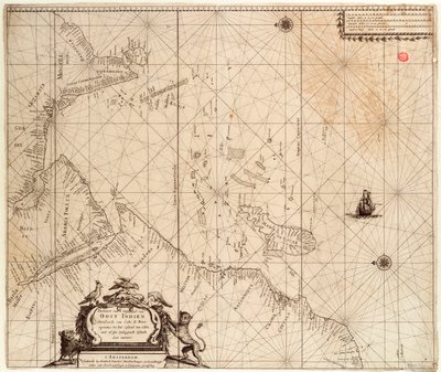 アフリカ、インド、スリランカの地図 1680年頃（版画） 作： Hendrick Doncker