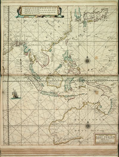 セイロンから日本、ホランディア・ノヴァに至る東インドの東部。 作： Hendrick Doncker