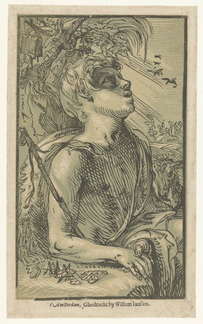 荒野の洗礼者ヨハネ 作： Hendrick Goltzius (attributed to)