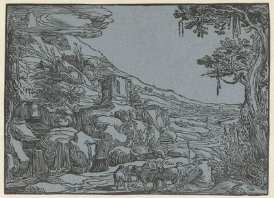 アルカディアの風景 作： Hendrick Goltzius (rejected attribution)