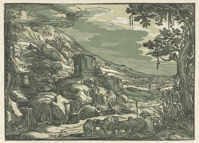 アルカディアの風景 作： Hendrick Goltzius (rejected attribution)
