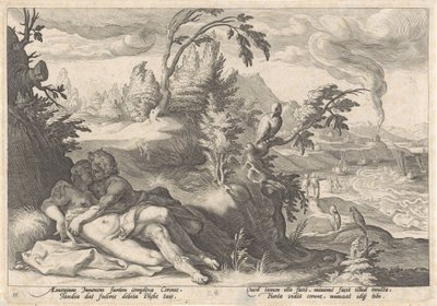 アポロ・エン・コロニス Metamorfosen van Ovidius (シリーズタイトル) 作： Hendrick Goltzius (workshop of)