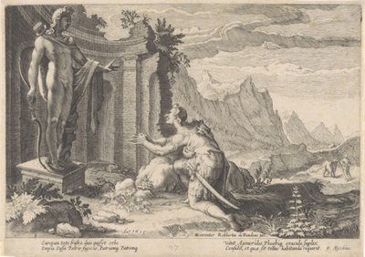 カドモスはデルファイの神託に相談する Ovid